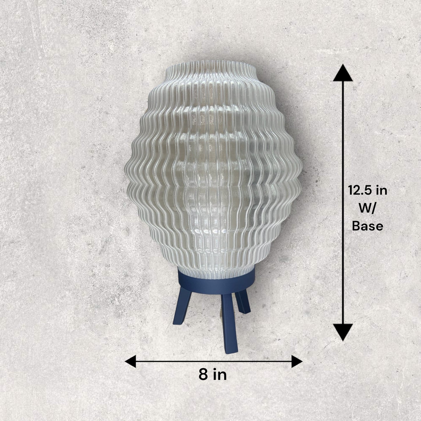 Alvearium table lamp with tripod base